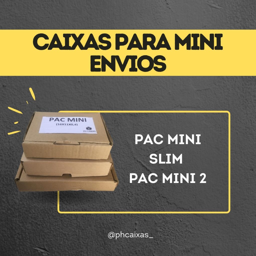 Caixas livro e mini-envios